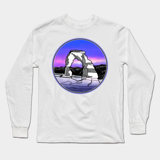 Delicate Arch Long Sleeve T-Shirt by mailboxdisco